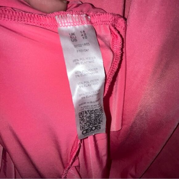 Asos Slinky Long Sleeve Ruffle Maxi Dress - Picture 4 of 6